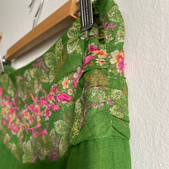 Green Anthropologie skirt - Picture 5 of 7